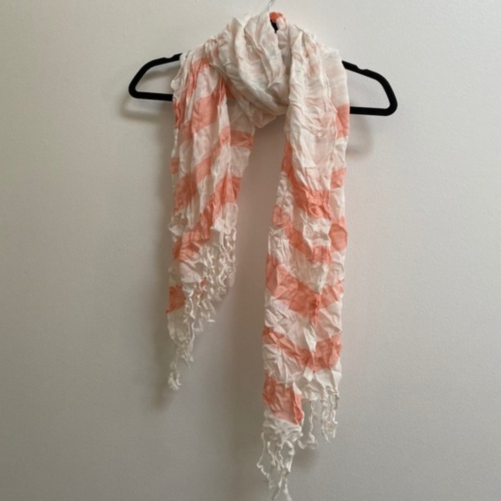 Forever 21 Striped Fringe Scarf